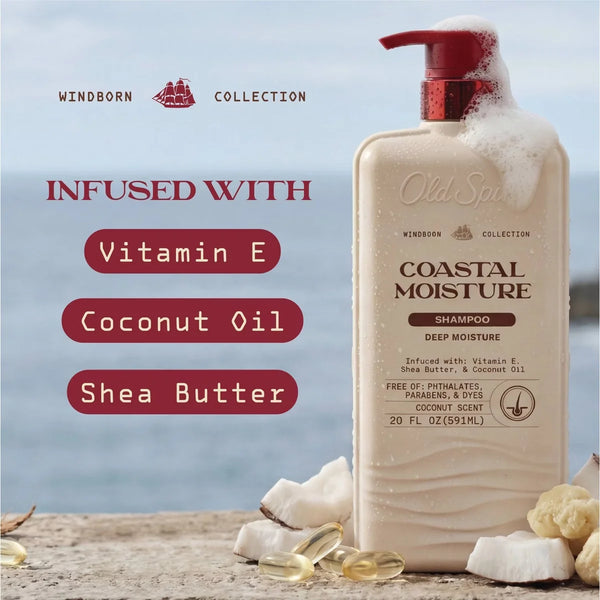 Old Spice Windborn Coastal Moisture Vanilla Shampoo - 20 fl oz
