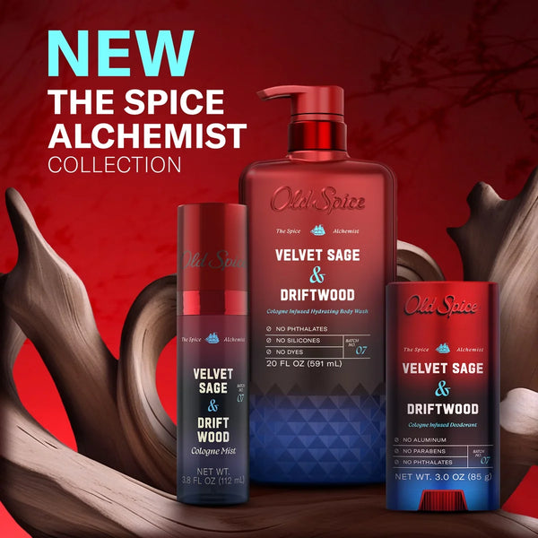 Old Spice x The Spice Alchemist Collection Men's Cologne Mist - Velvet Sage and Driftwood - 3.8 fl oz