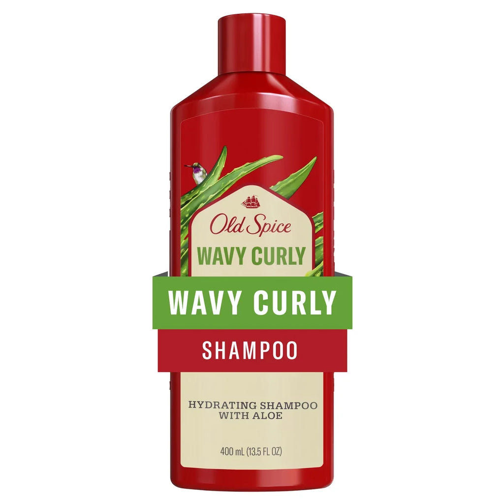 Old Spice Wavy Curly Shampoo with Aloe & Avocado Oil for Men - 13.5 fl oz
