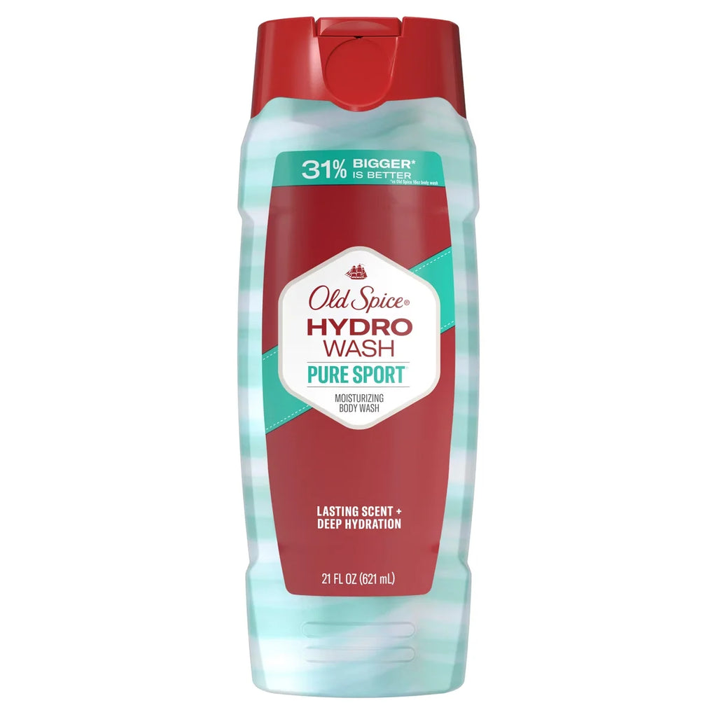Old Spice Men's Moisturizing Hydro Body Wash - Pure Sport Plus - 21 fl oz