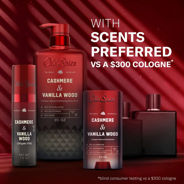 Old Spice x The Spice Alchemist Collection Men's Crafted for Compliments Cologne Mist - Cashmere and Vanilla Wood - 3.8 fl oz