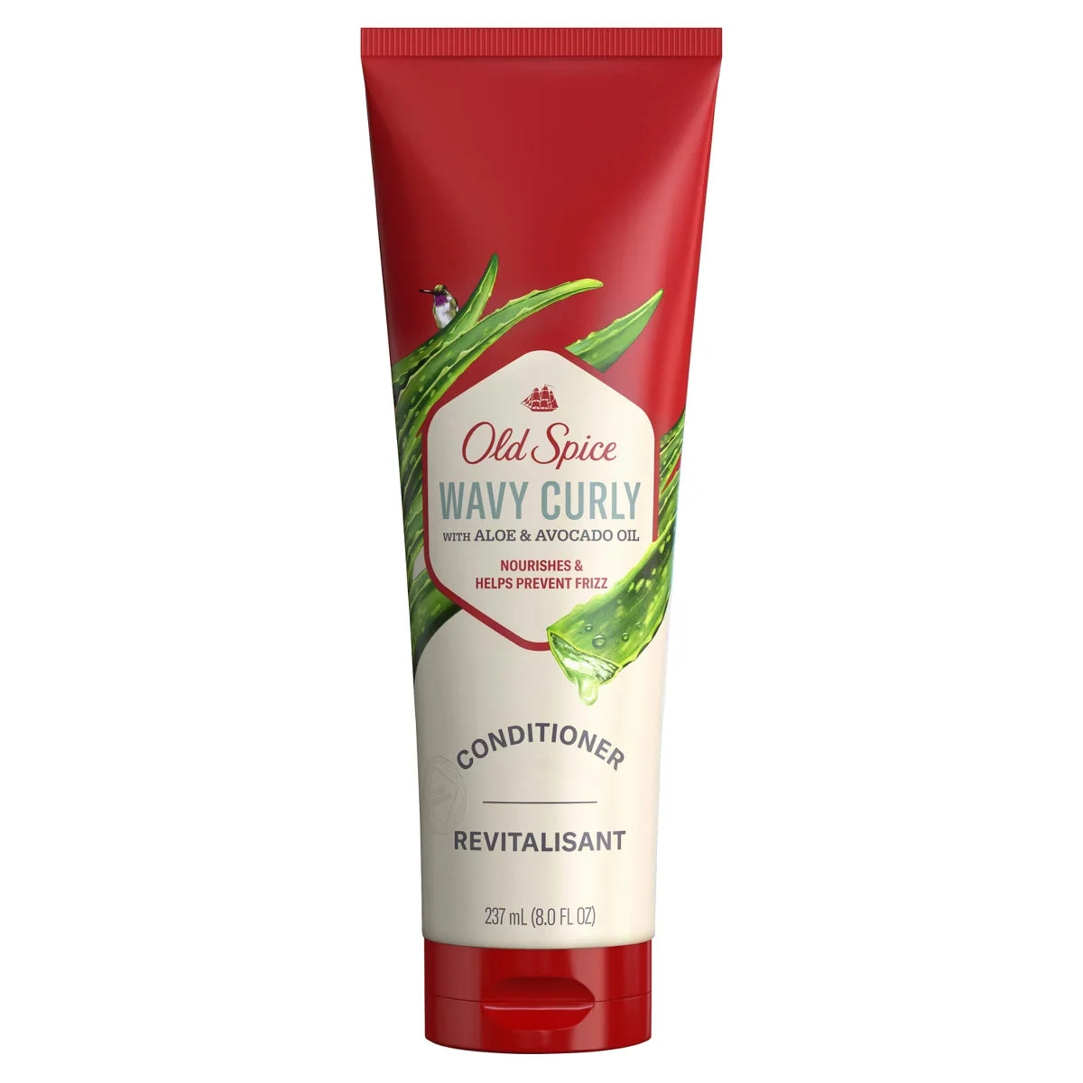 Old Spice Wavy Curly Hair Conditioner with Aloe and Avocado Oil - 8 fl oz: Curl Enhancing, All Hair Types, Contains Aloe and Avocado Main image