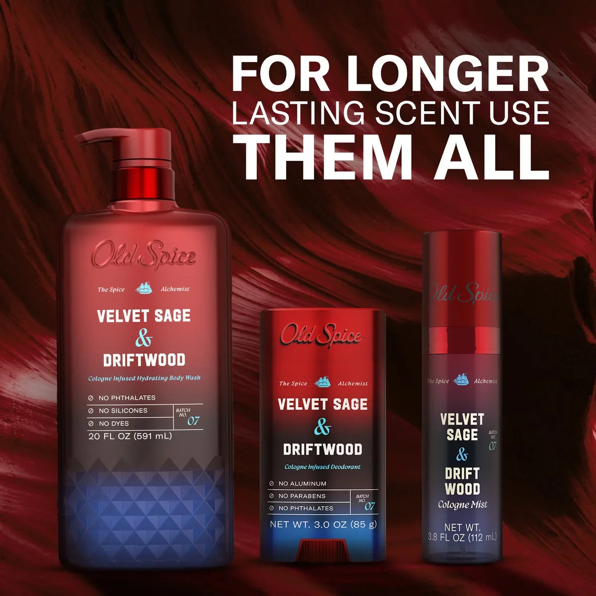 Old Spice x The Spice Alchemist Collection Men's Crafted for Compliments Cologne Infused Body Wash - Velvet Sage and Driftwood Scent - 20 fl oz