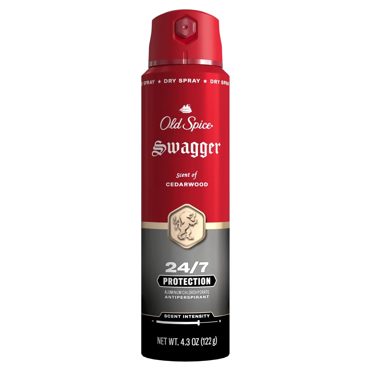 Old Spice Red Collection Men's 48-Hour Odor Protection Lightweight Formula All-Day Freshness Antiperspirant Spray - Stronger Swagger - 4.3oz Main image