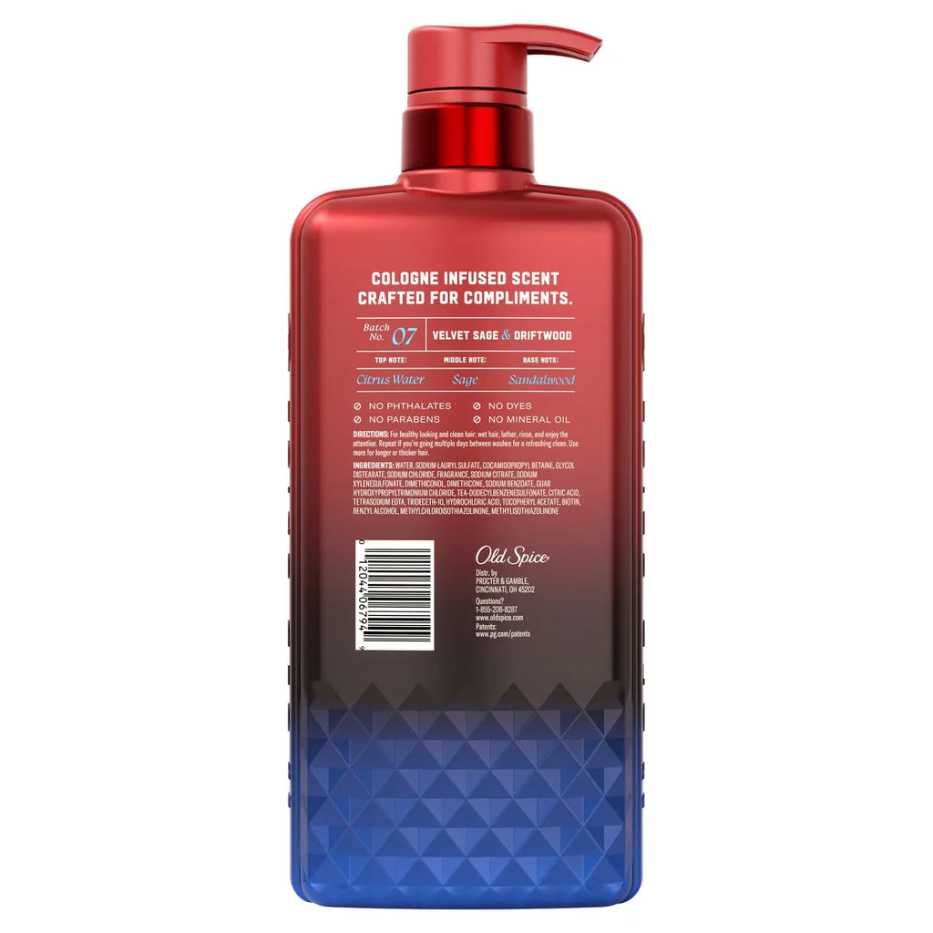 Old Spice x The Spice Alchemist Velvet Sage & Driftwood Cologne Infused Shampoo - 20 fl oz
