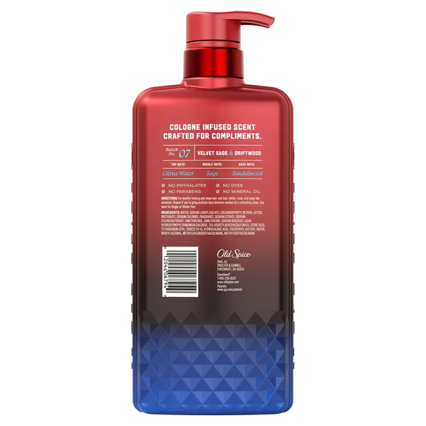 Old Spice x The Spice Alchemist Velvet Sage & Driftwood Cologne Infused Shampoo - 20 fl oz
