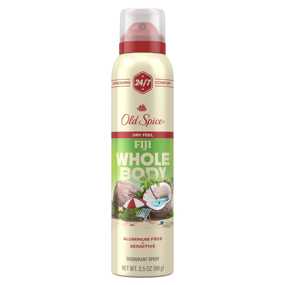 Old Spice Whole Body Spray Deodorant for Men - Fiji - Aluminum-Free 3.5oz Main image