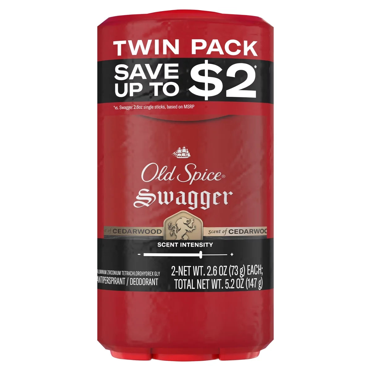 Old Spice Red Collection Swagger Invisible Solid Antiperspirant & Deodorant for Men - 2.6oz Main image