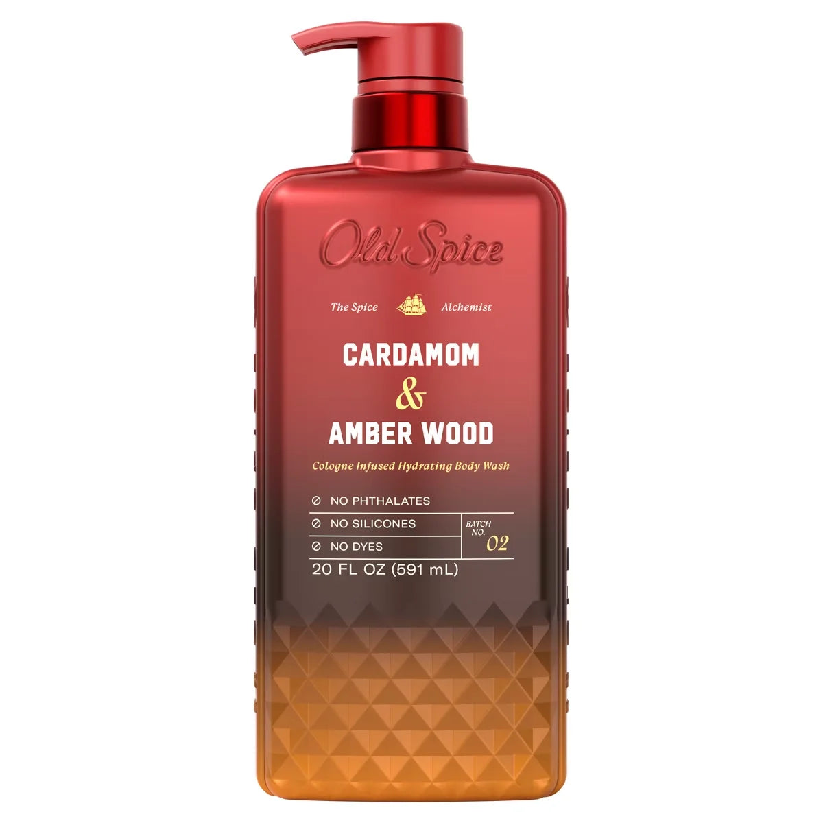 Old Spice x The Spice Alchemist Collection Men's Crafted for Compliments Cologne Infused Body Wash - Cardamom and Amber Wood - 20oz Main image