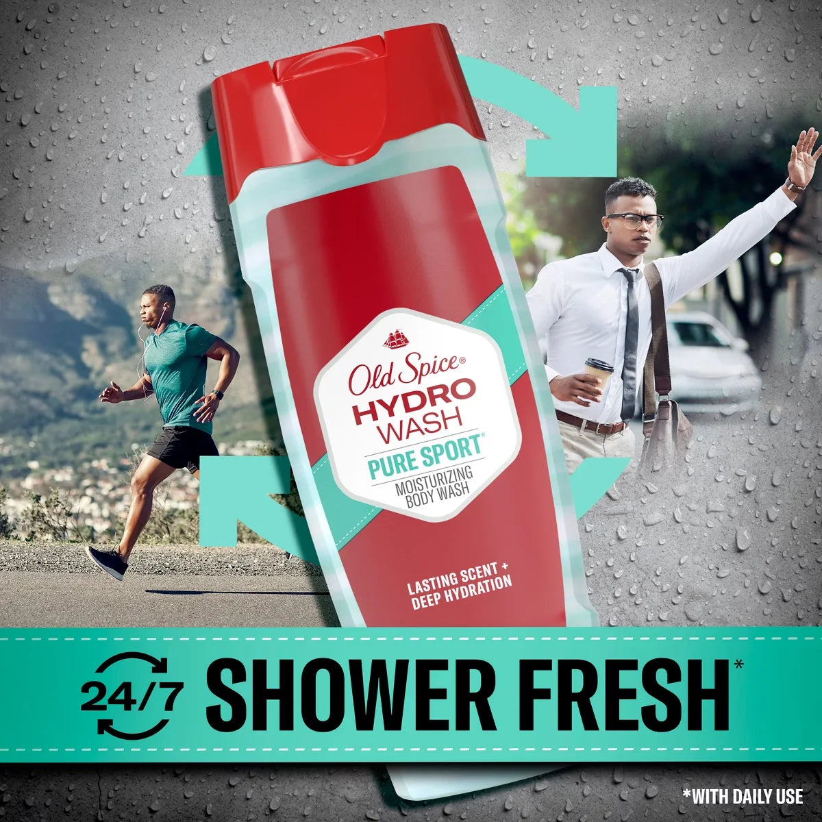 Old Spice Men's Moisturizing Hydro Body Wash - Pure Sport Plus - 21 fl oz Secondary image