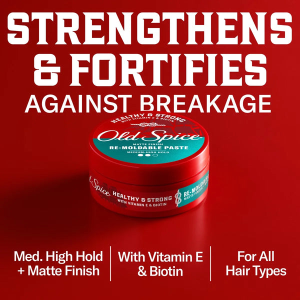 Old Spice Healthy & Strong Lightweight Hair Pomade Cream - 2.22oz