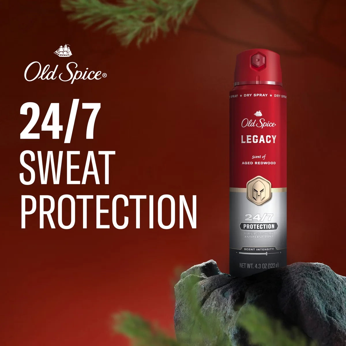 Old Spice Red Collection Men's 48-Hour Odor Protection Antiperspirant Spray - Legacy - 4.3oz Secondary image