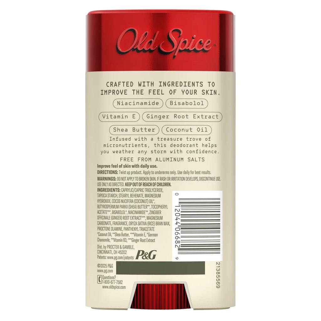 Old Spice Men's Aluminum-Free All Day Freshness Windborn Collection Deodorant - Ocean Citrus - 3oz: Invisible Solid, Normal Skin