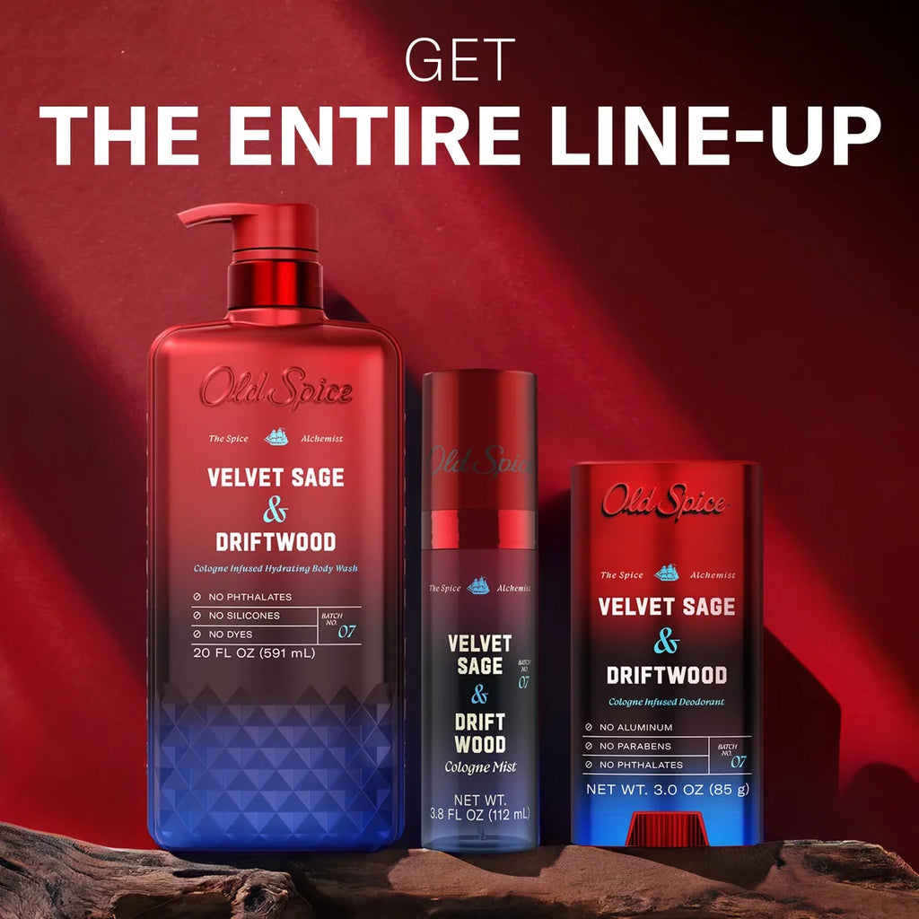 Old Spice x The Spice Alchemist Collection Cologne Infused Deodorant - Velvet Sage and Driftwood - 3oz