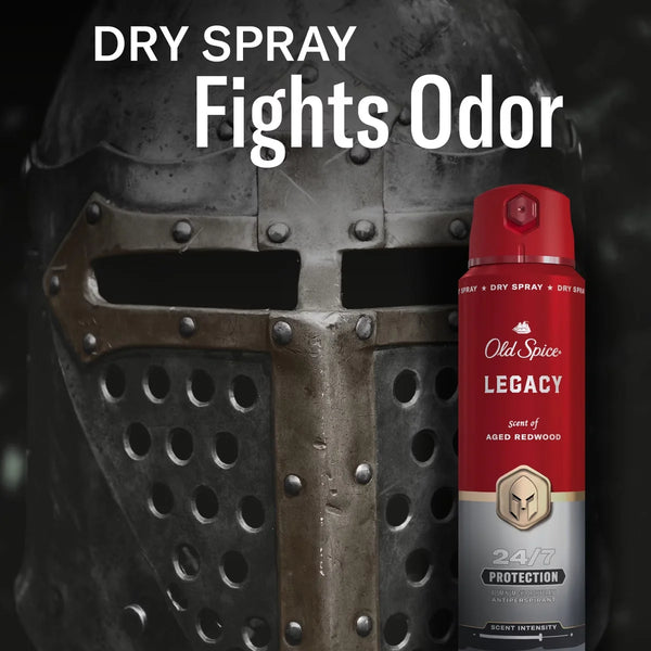 Old Spice Red Collection Men's 48-Hour Odor Protection Antiperspirant Spray - Legacy - 4.3oz
