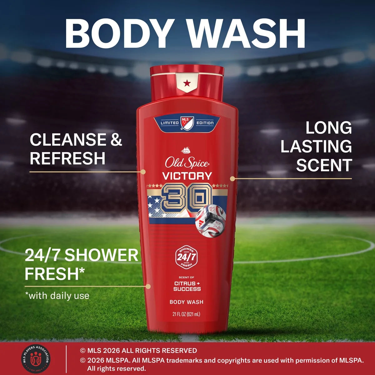 Old Spice Red Collection MLS Victory 30 Bodywash - 21 fl oz Secondary image