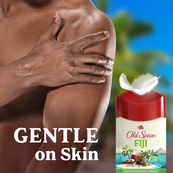 Old Spice Men's Fiji with Palm Tree Antiperspirant & Deodorant - 2.6oz/2pk: Paraben-Free, Invisible Solid, Under Arm Use