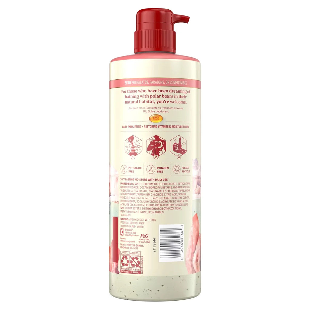 Old Spice GentleMan's Blend Exfoliating Body Wash - Himalayan Sea Salt - 26 fl oz: Whole Body, Pump Bottle, Normal Skin