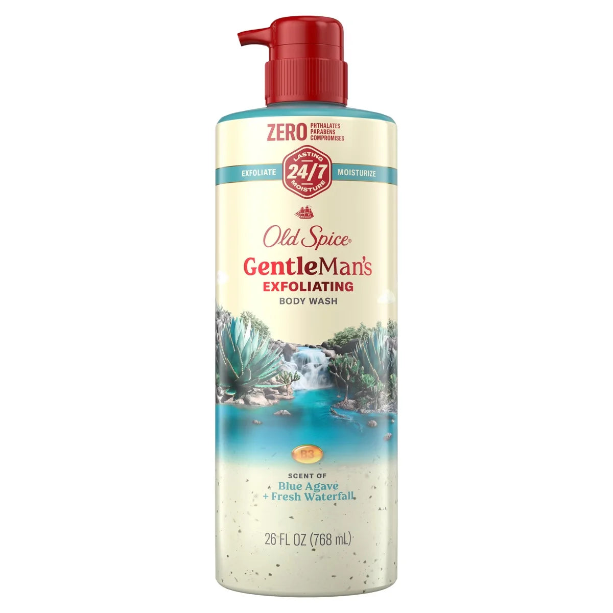 Old Spice GentleMan's Blend Body Wash - Blue Agave - 26oz: Paraben-Free, Sulfate-Free, Liquid, For Normal Skin Main image