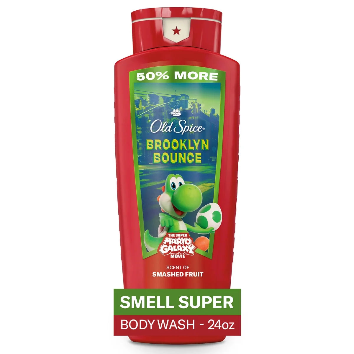 Old Spice x The Super Mario Galaxy Brooklyn Bounce Men's 24/7 Shower Fresh Body Wash - Scent of Smashed Fruit - 24 fl oz Main image