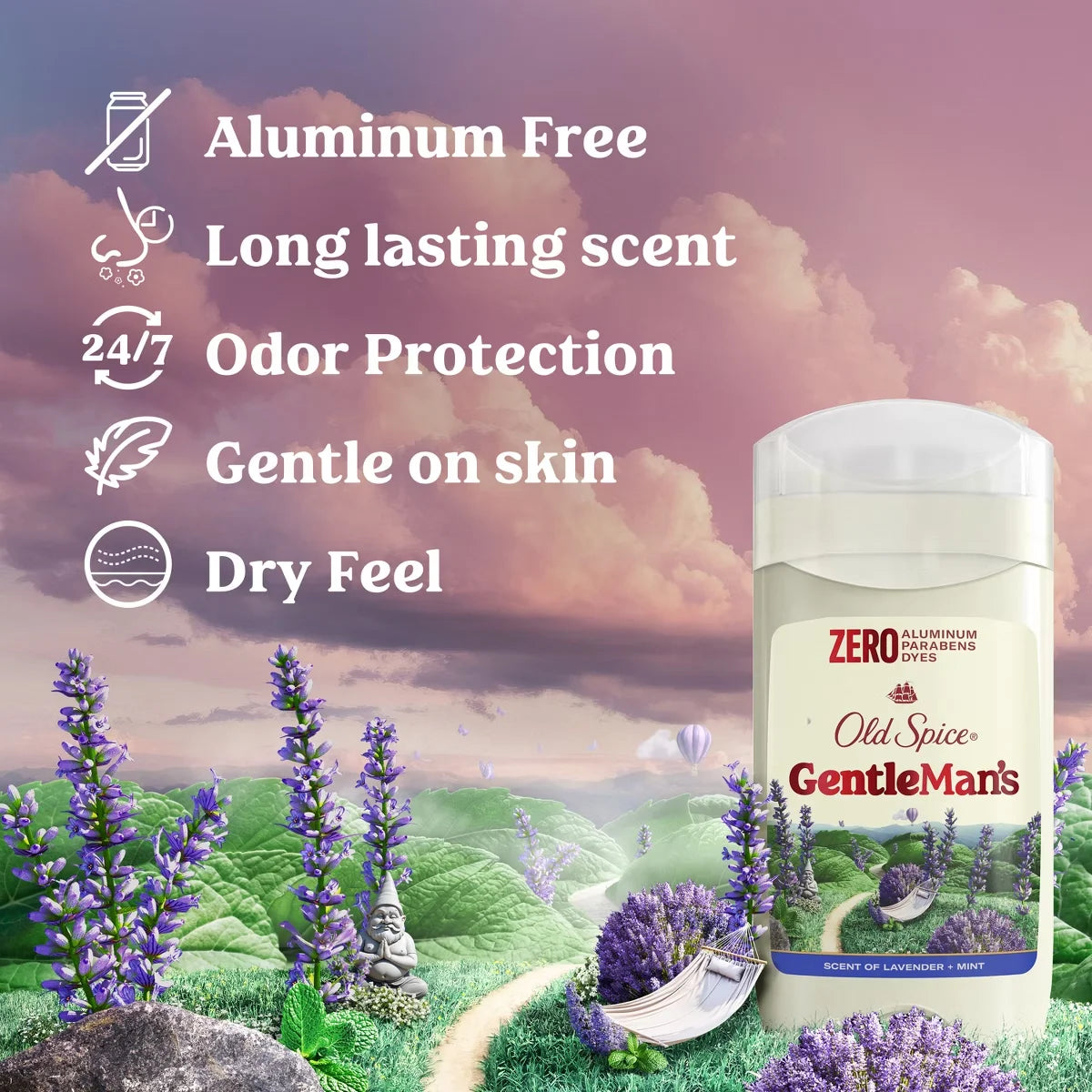 Old Spice Men's Solid Deodorant Lavender & Mint - Aluminum-Free 3oz Secondary image