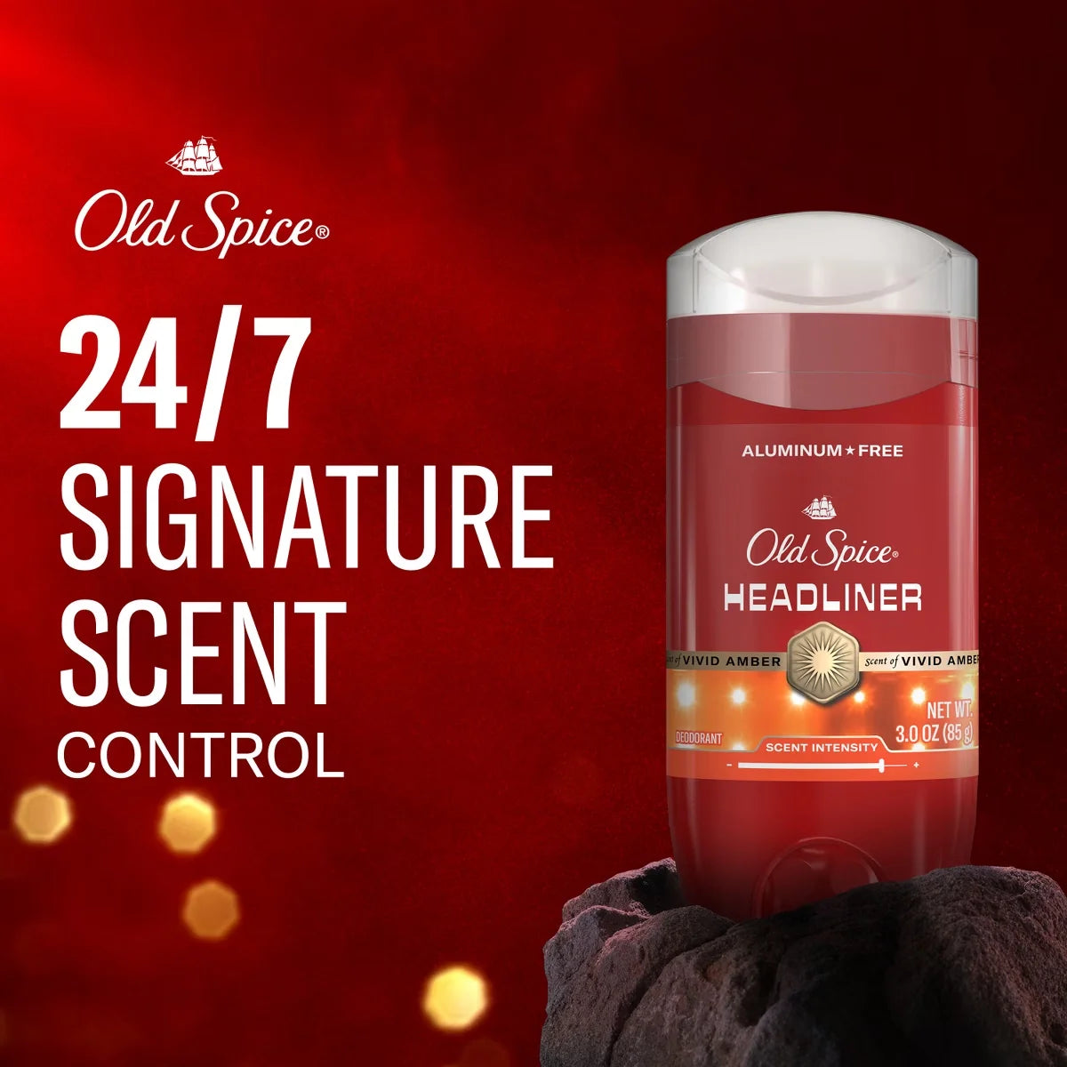 Old Spice Red Collection Men's 24-Hour Odor Protection Refreshing Fragrance Long-Lasting Freshness Deodorant - Headliner Scent - 3oz Secondary image