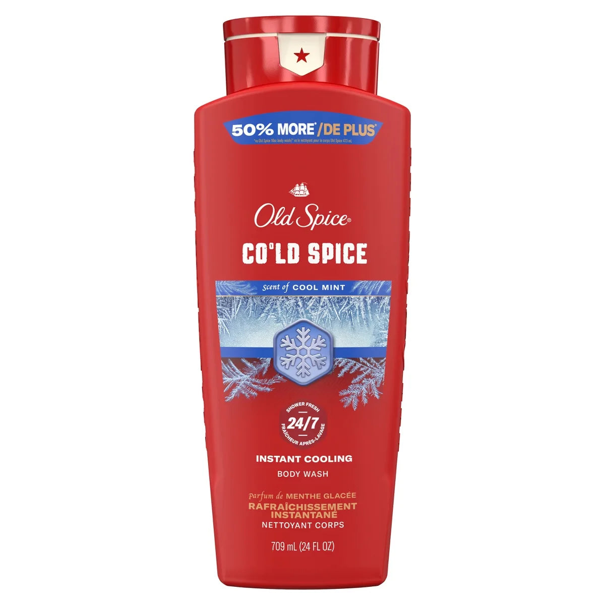 Old Spice Red Collection Men's Long-Lasting Fragrance Refreshing Clean Body Wash - Cold Spice Scent - 24 fl oz Main image