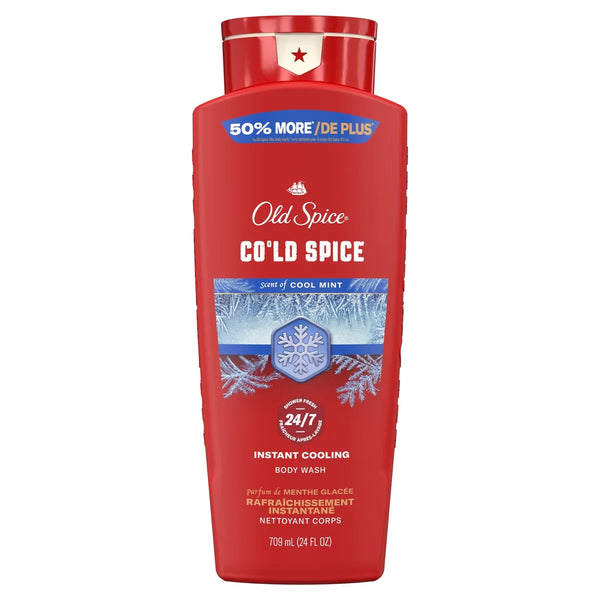 Old Spice Red Collection Men's Long-Lasting Fragrance Refreshing Clean Body Wash - Cold Spice Scent - 24 fl oz