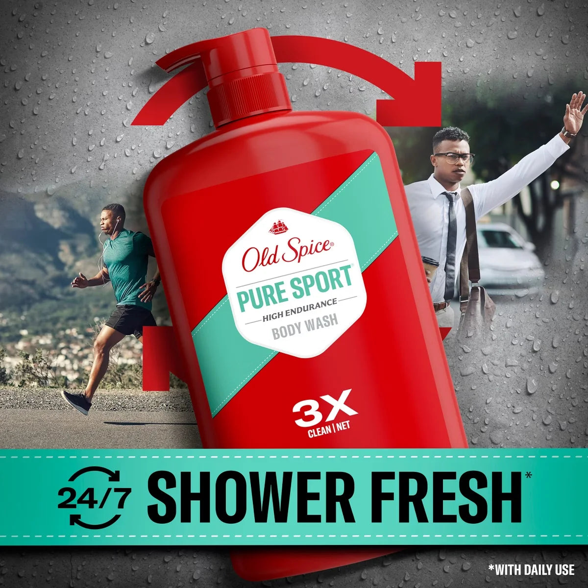Old Spice High Endurance Body Wash with Pump - 33.4 fl oz: Liquid, Whole Body, For Normal Skin, Basic Cleansing Secondary image