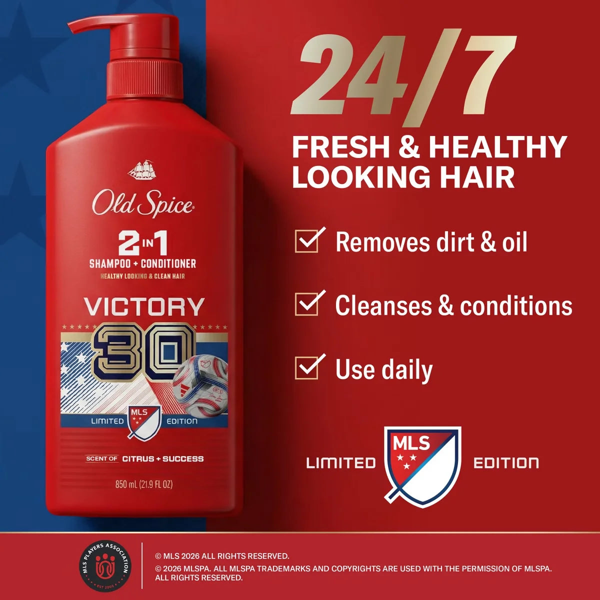 Old Spice Limited Edition 2-in-1 Shampoo and Conditioner - 21.9 fl oz Secondary image