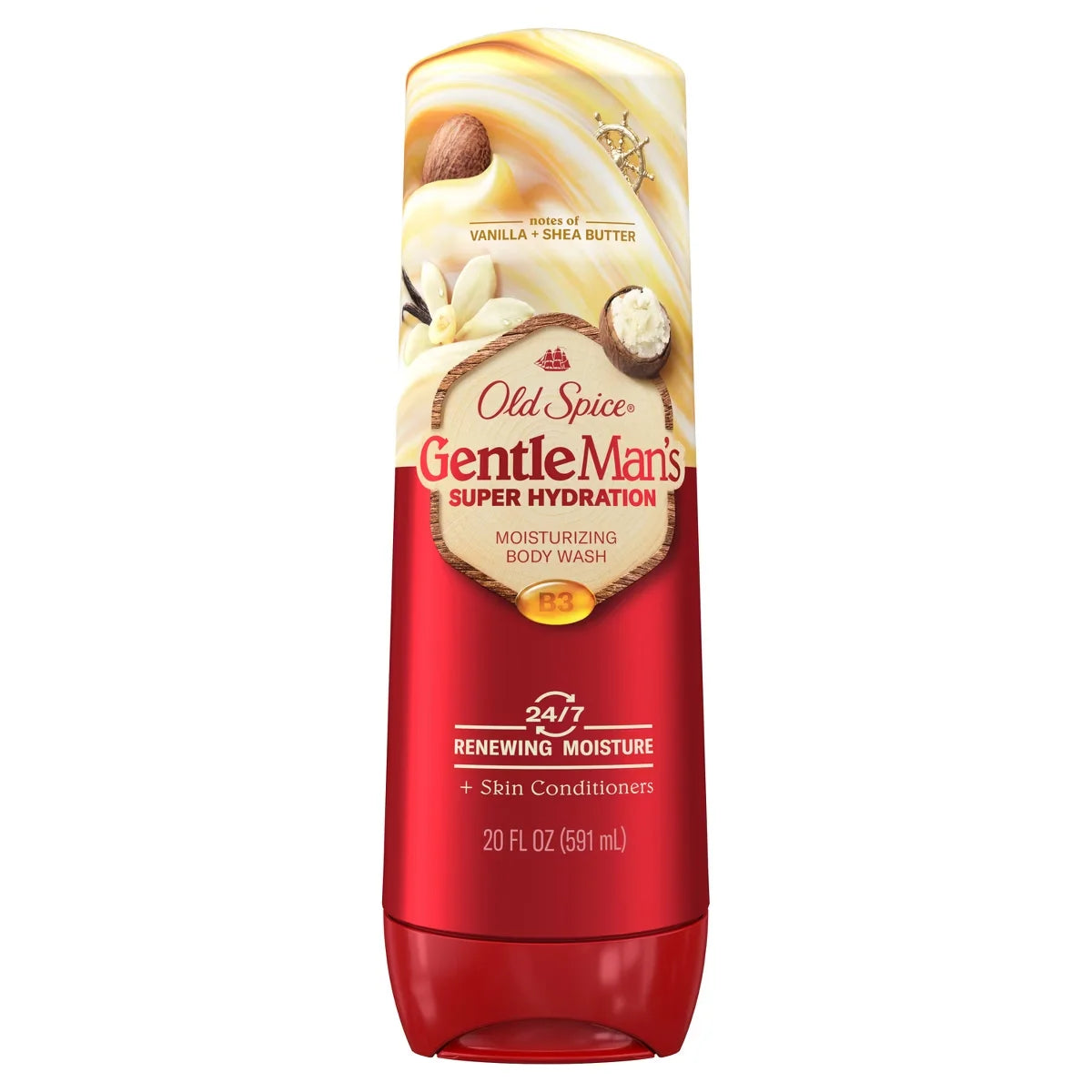 Old Spice Super Hydration Body Wash GentleMan's Blend for Deep Cleaning and 24/7 Renewing Moisture - Vanilla & Shea Butter - 20 fl oz Main image