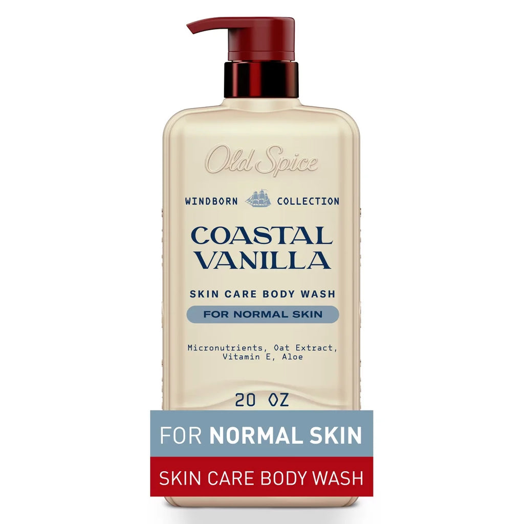 Old Spice Windborn Collection Men's Body Wash for Normal Skin - Coastal Vanilla Scent - 20 fl oz
