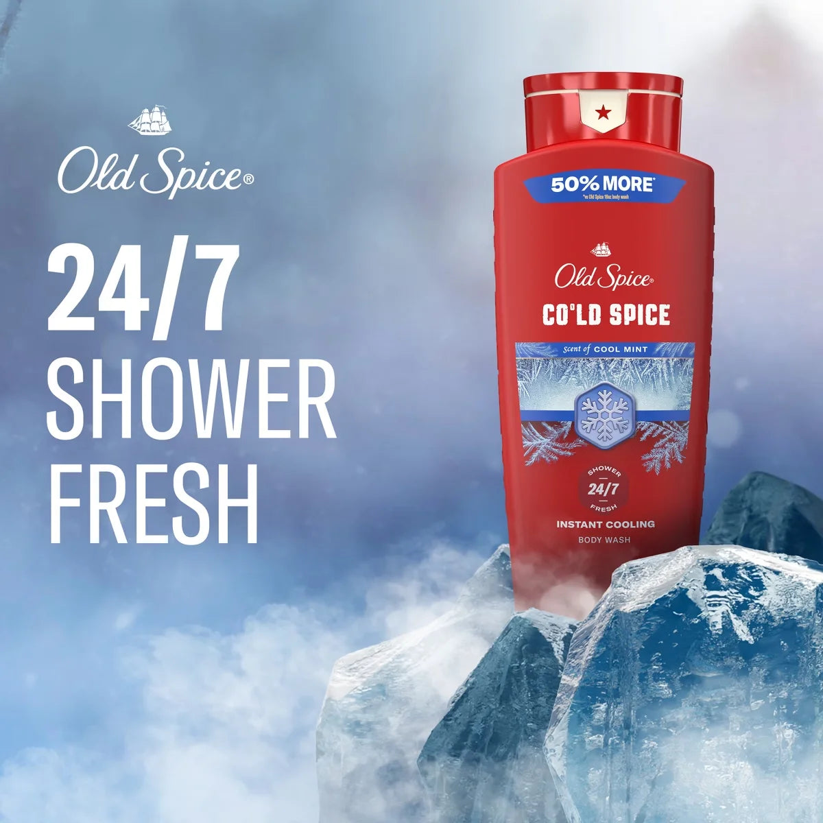 Old Spice Red Collection Men's Long-Lasting Fragrance Refreshing Clean Body Wash - Cold Spice Scent - 24 fl oz Secondary image