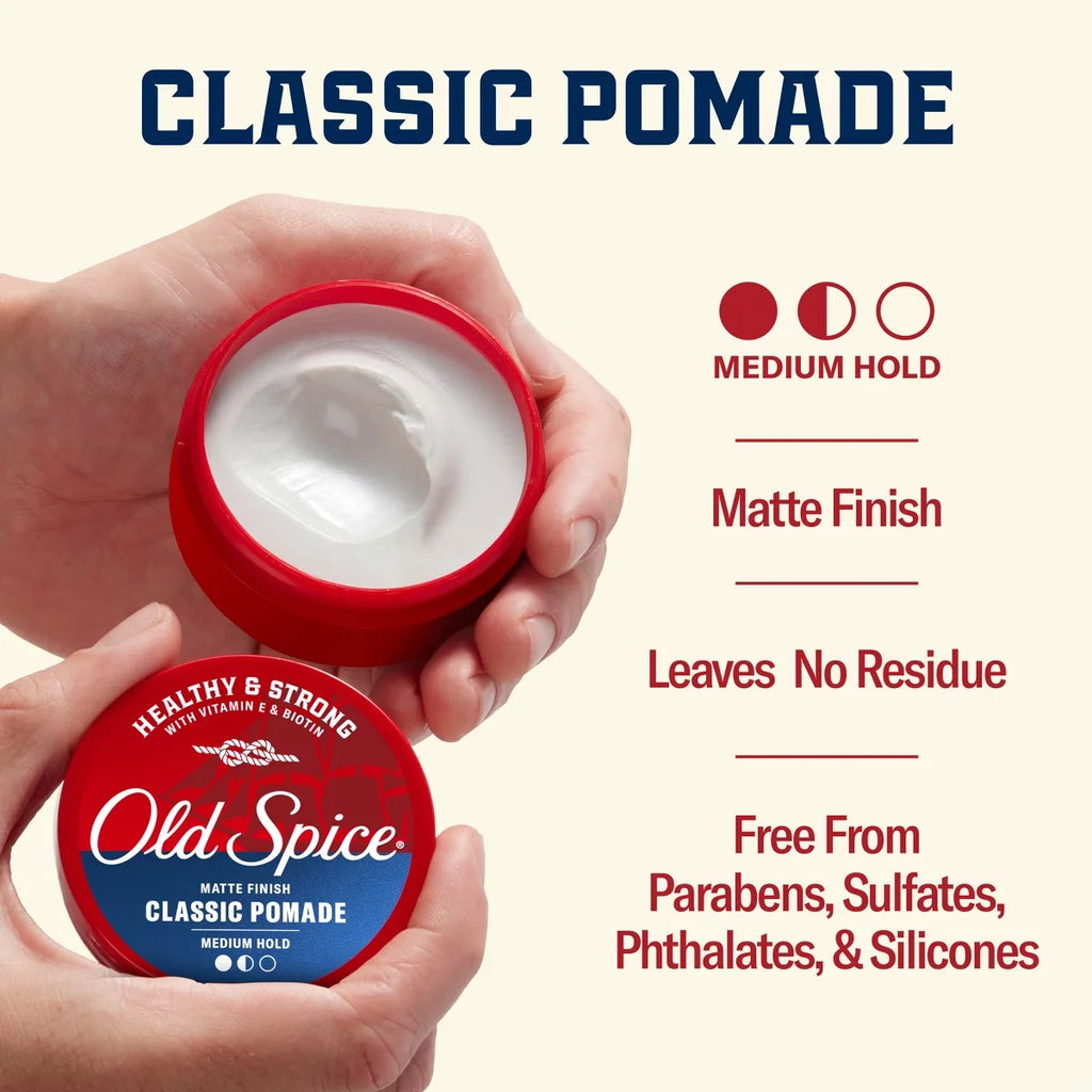 Old Spice Healthy & Strong Classic Hair Pomade - 2.22oz