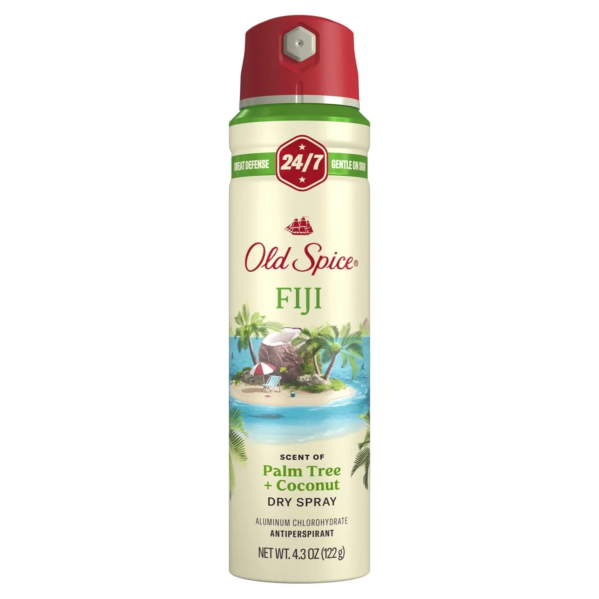 Old Spice Men's Invisible Dry Spray Antiperspirant & Deodorant - Fiji Scent - Fresher Collection - 4.3oz Main image