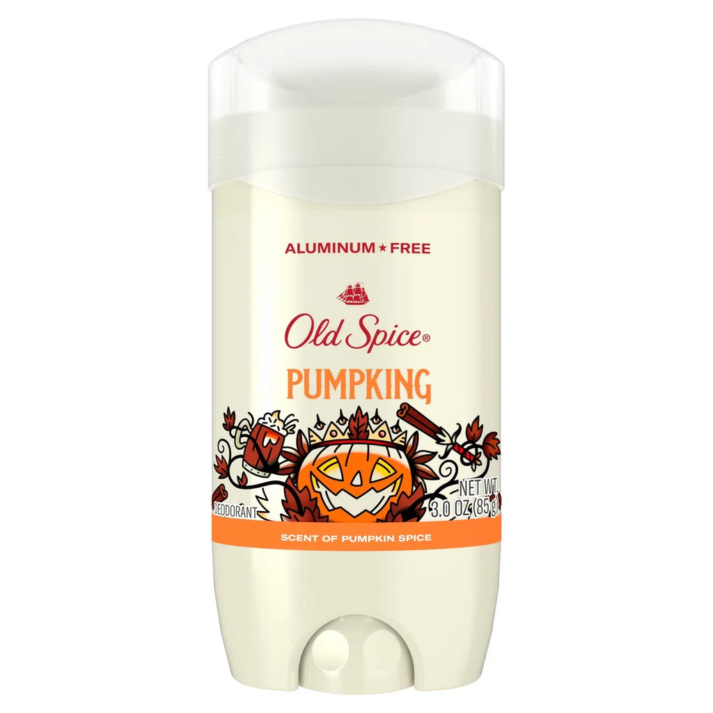 Old Spice Holidudes Deodorant - PumpKing - 3oz: Invisible Solid Deodorant, Under Arm Application, Pumpkin Spice Scent, Normal Skin Type