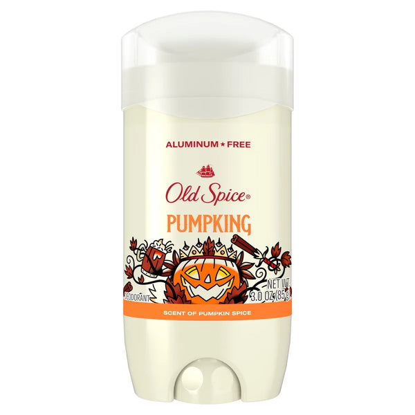 Old Spice Holidudes Deodorant - PumpKing - 3oz: Invisible Solid Deodorant, Under Arm Application, Pumpkin Spice Scent, Normal Skin Type