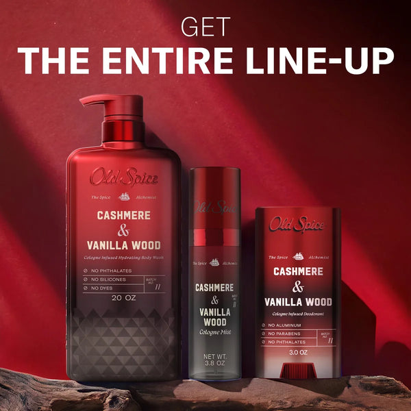 Old Spice x The Spice Alchemist Collection Cologne Infused Deodorant - Cashmere and Vanilla Wood - 3oz