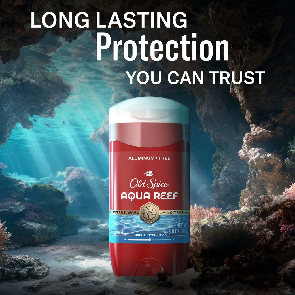 Old Spice Deodorant Aqua Reef Twin Pack - 3oz/2pk