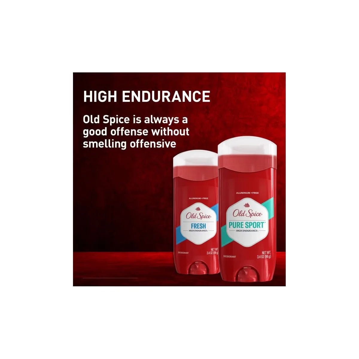 Old Spice High Endurance Deodorant for Men - Aluminum-Free - 3.4oz/2pk: Invisible Solid, Fresh Scent, For Normal Skin Secondary image