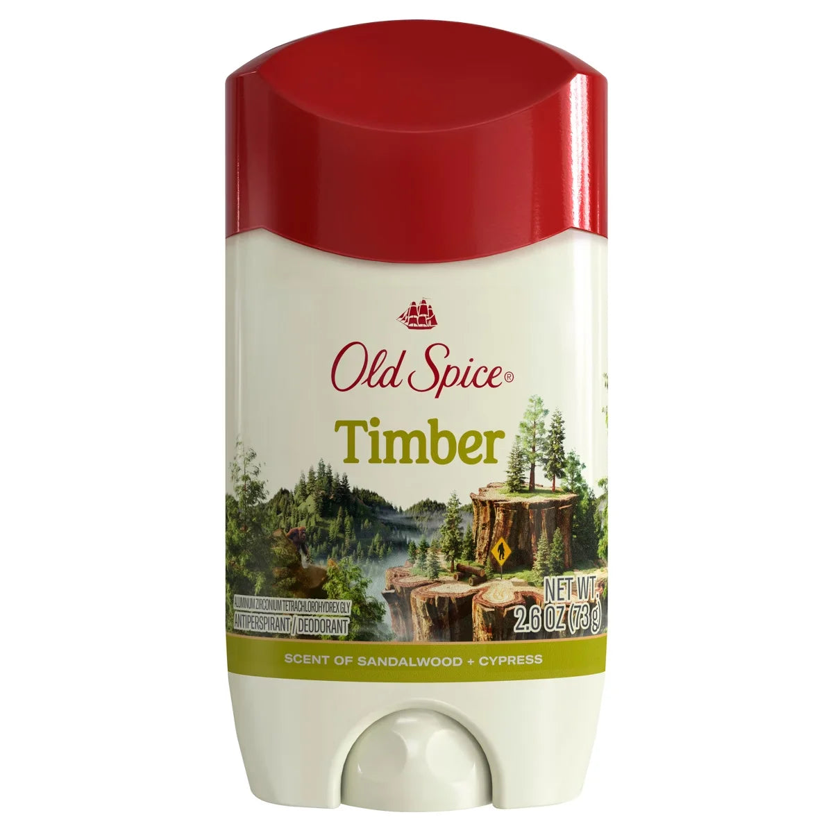 Old Spice Men's Timber with Sandalwood Antiperspirant Deodorant - 2.6oz Main image