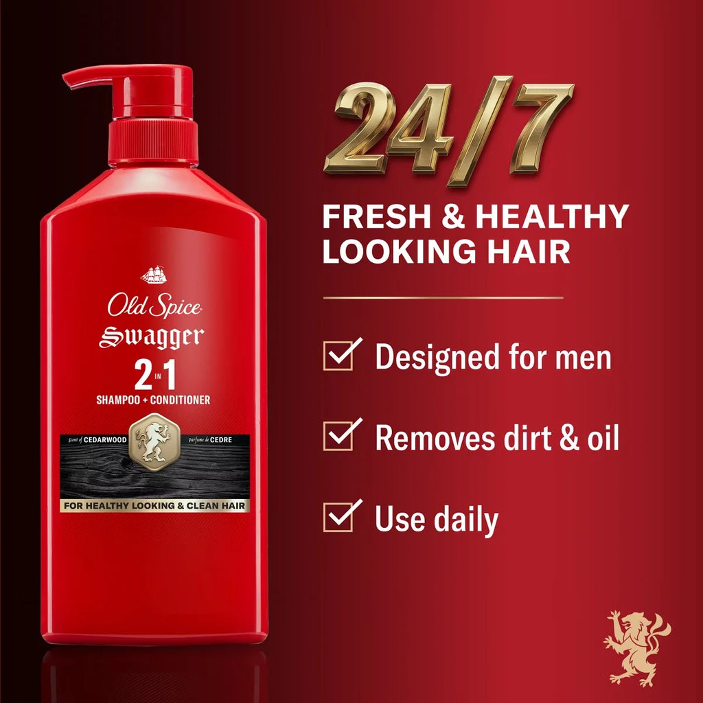Old Spice Swagger 2-in-1 Men's Shampoo and Conditioner - 21.9 fl oz