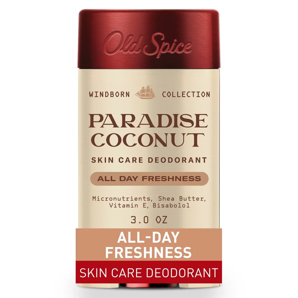 Old Spice Men's Aluminum-Free All Day Freshness Windborn Collection Deodorant - Paradise Coconut - 3oz Main image