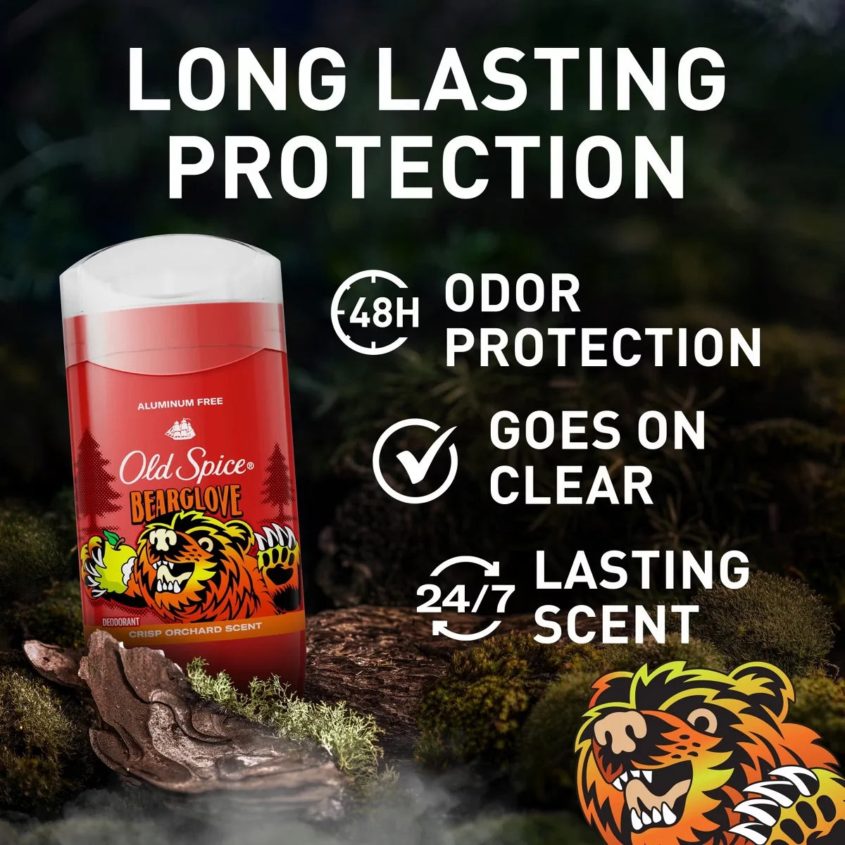 Old Spice Wild Collection Bearglove Deodorant - 3oz Secondary image