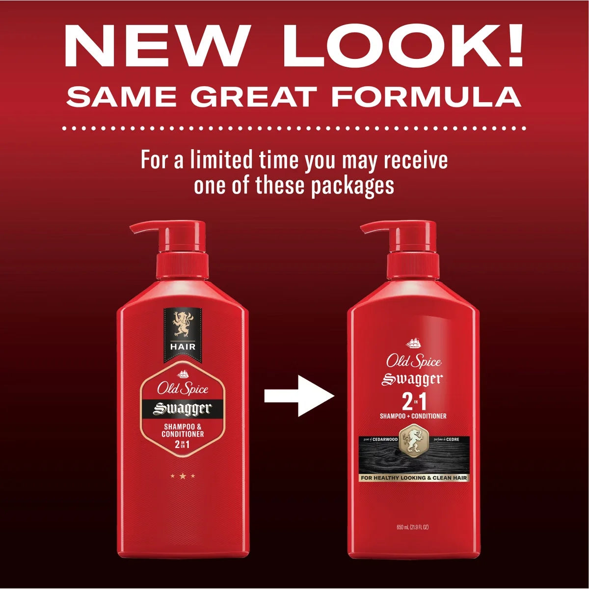 Old Spice Swagger 2-in-1 Men's Shampoo and Conditioner - 21.9 fl oz Secondary image