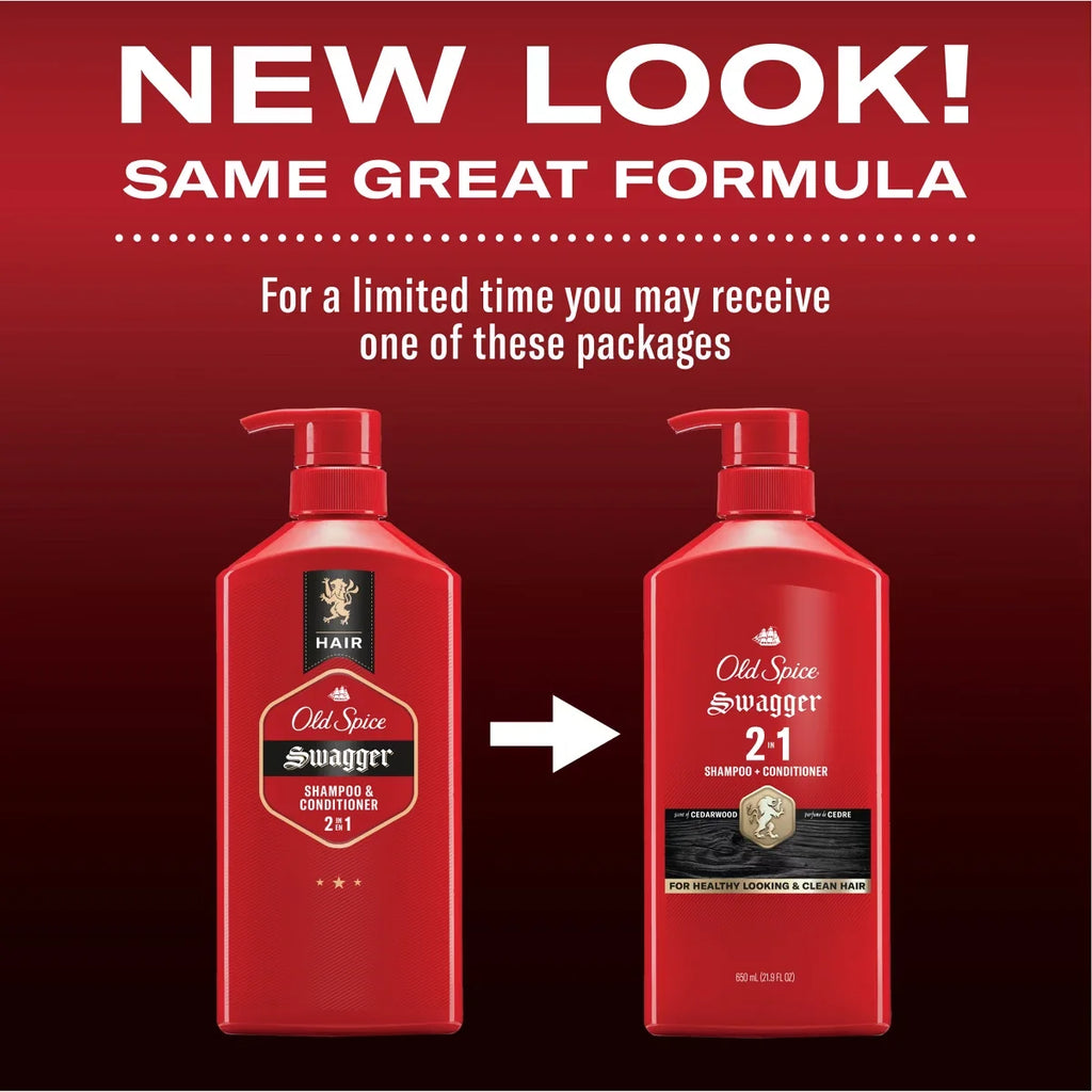 Old Spice Swagger 2-in-1 Men's Shampoo and Conditioner - 21.9 fl oz
