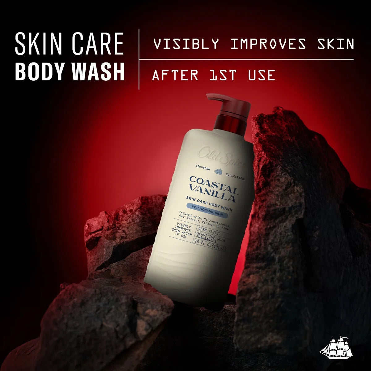 Old Spice Windborn Collection Men's Body Wash for Normal Skin - Coastal Vanilla Scent - 20 fl oz Secondary image