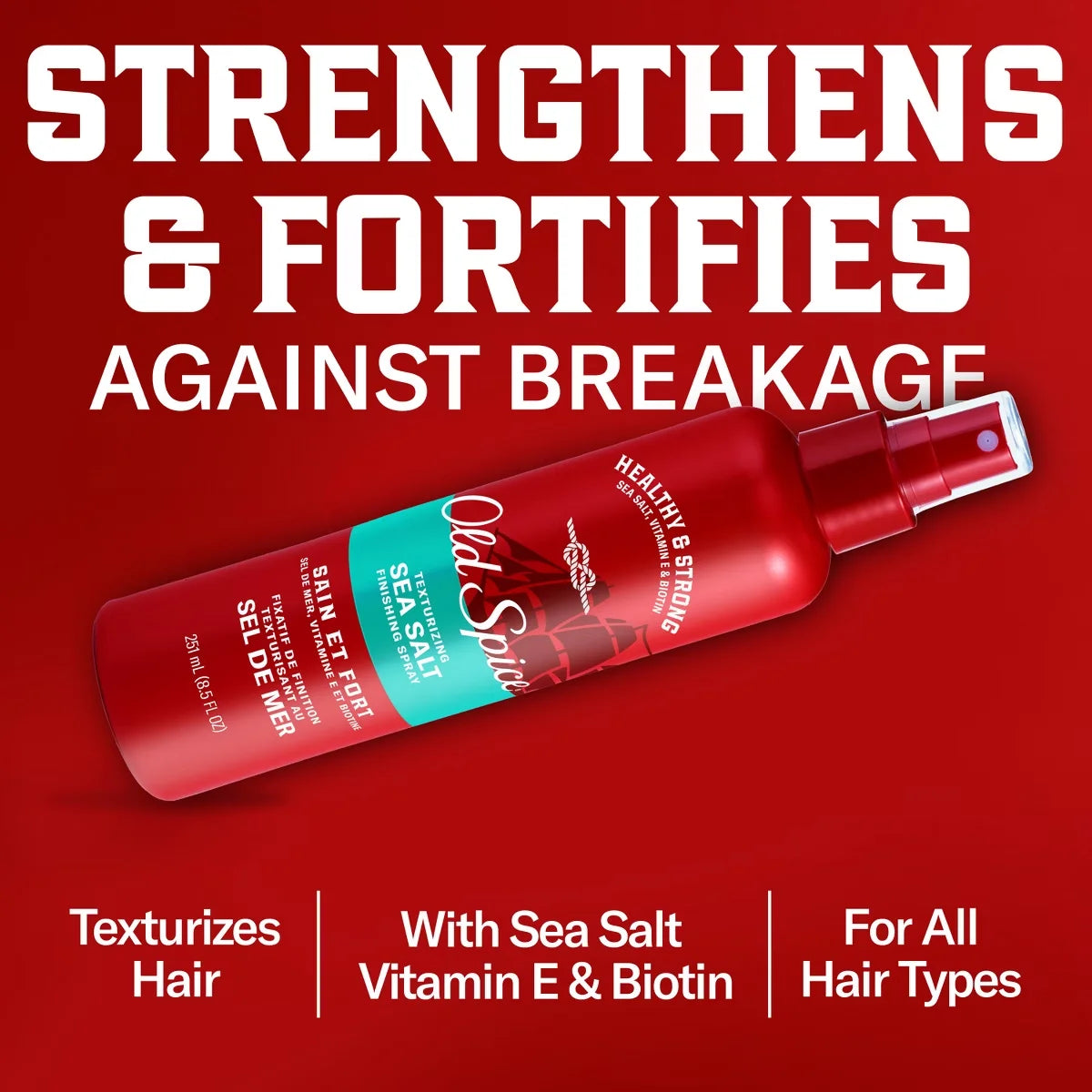 Old Spice Styling Sea Salt Texturizing Spray - 8.5 fl oz Secondary image